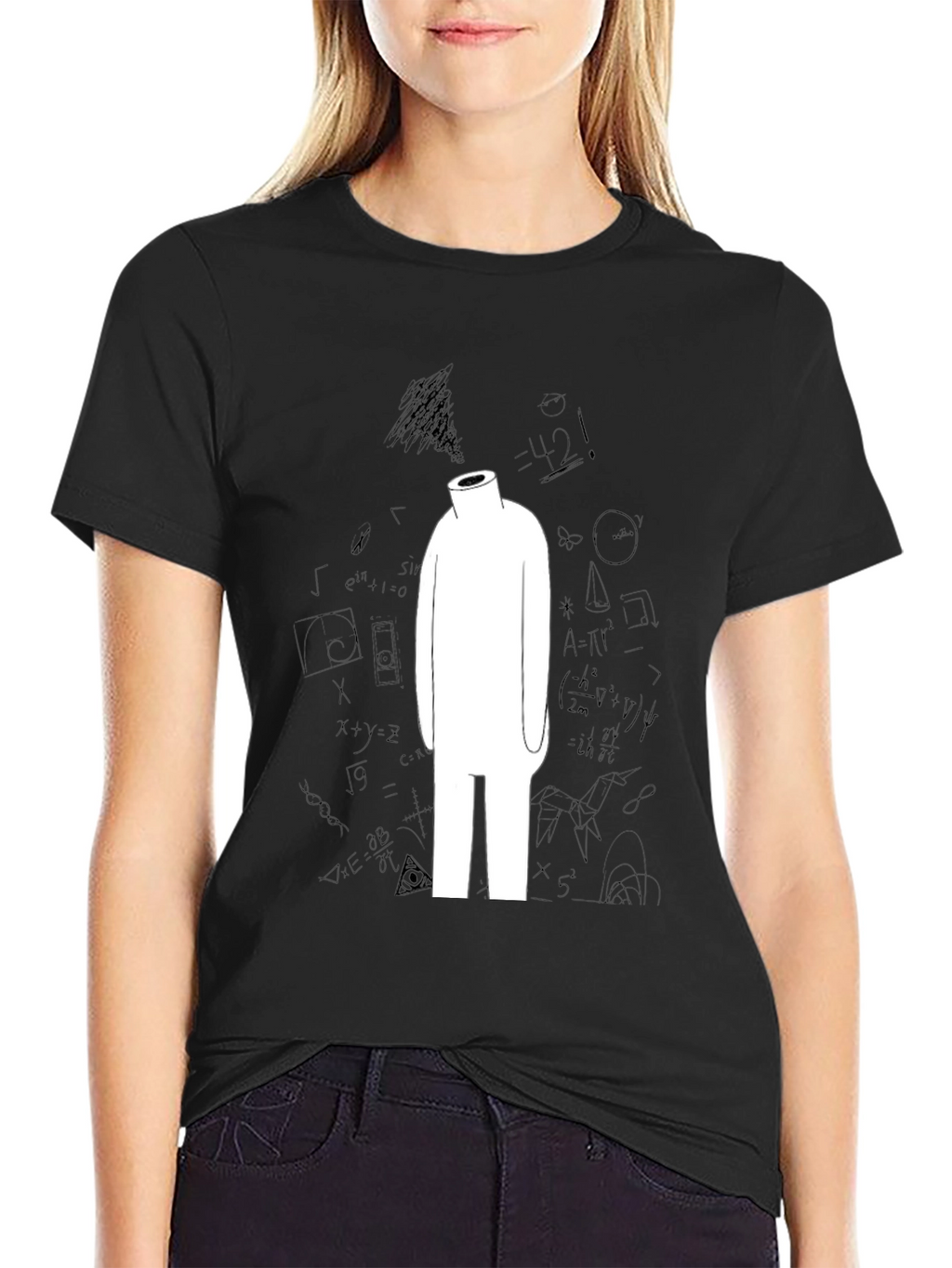 Abstract Math T-Shirt - Black