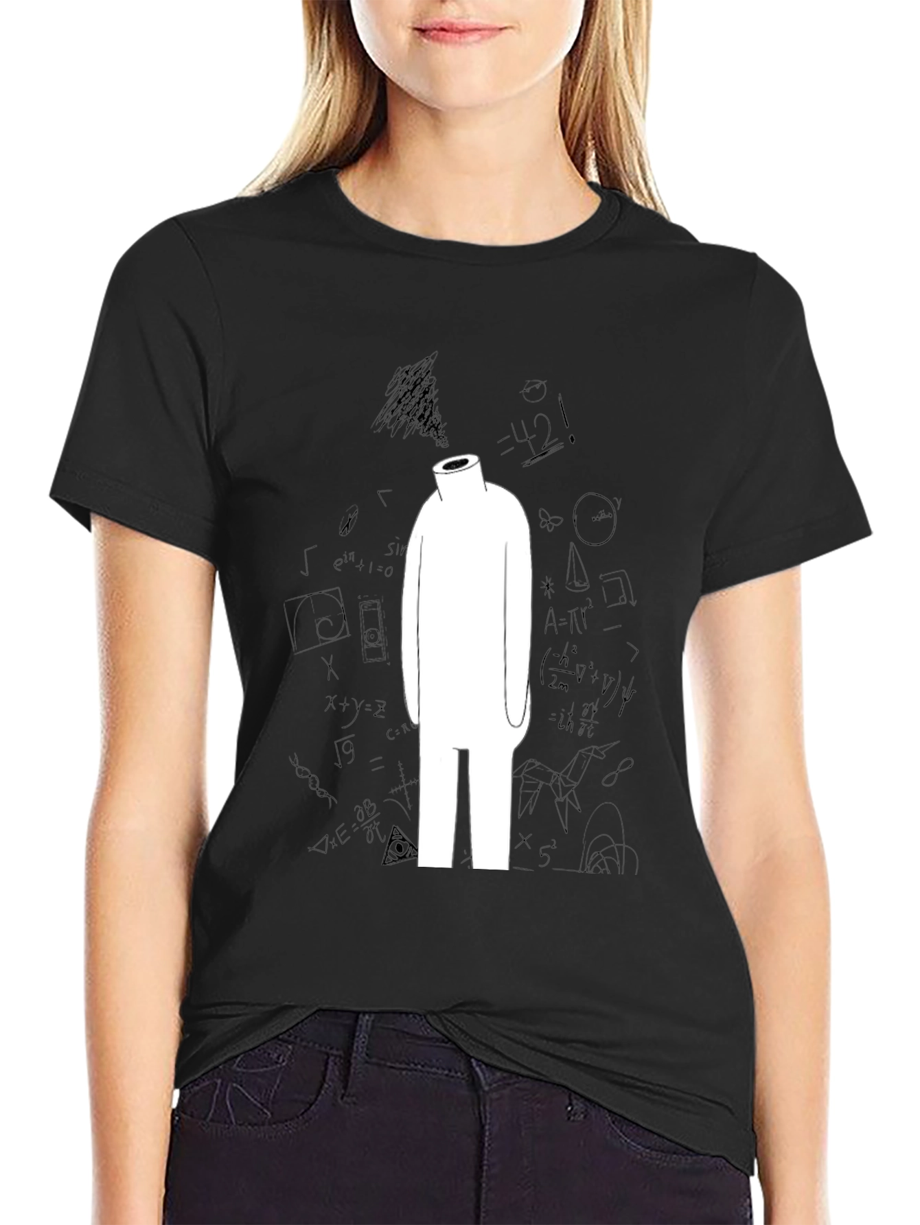 Abstract Math T-Shirt - Black