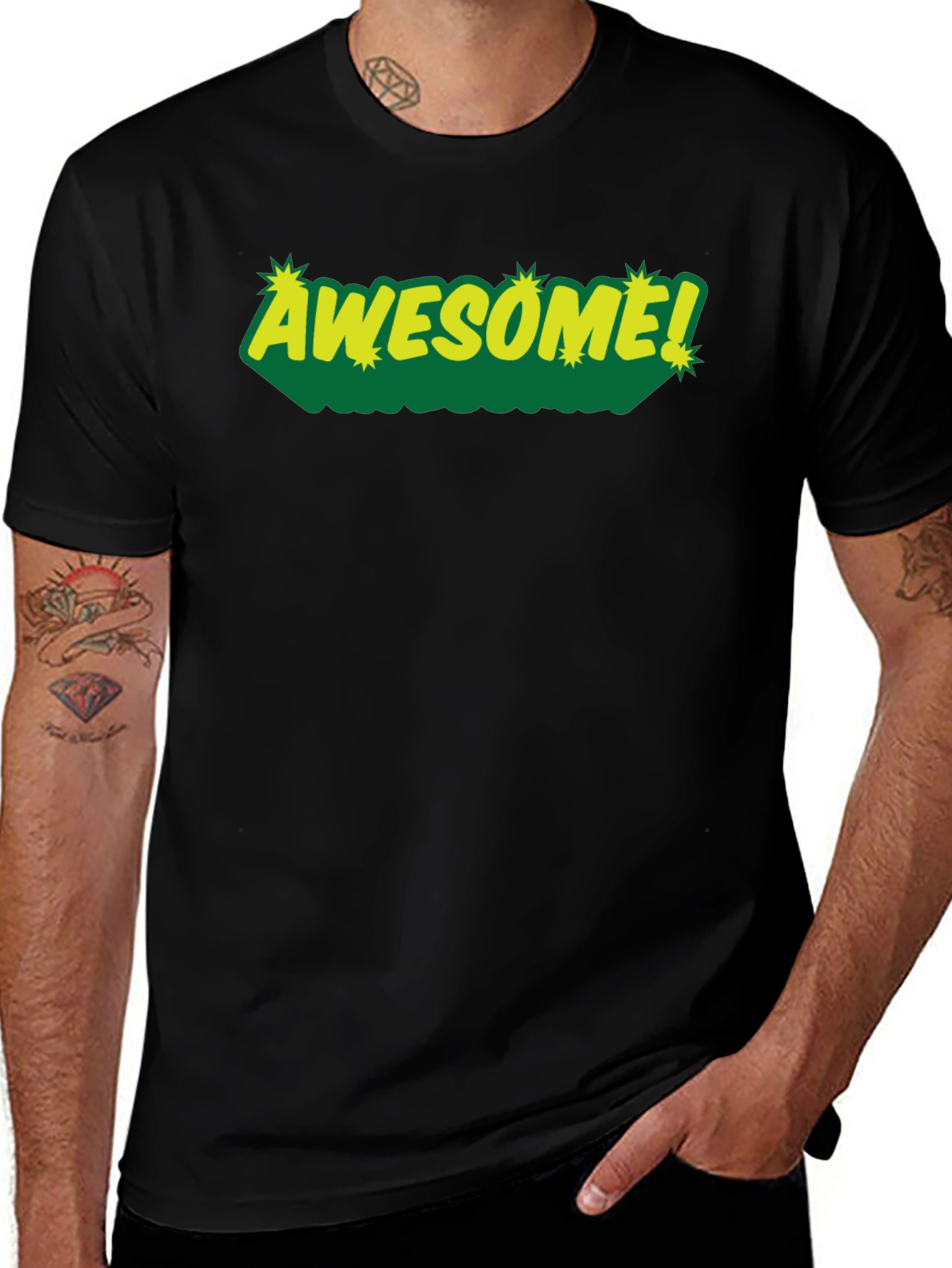 Awesome! Graphic T-Shirt - Fun Casual Tee