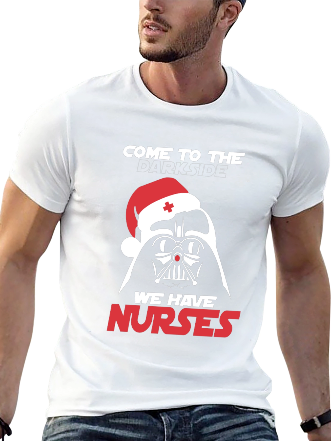Darth Vader Nurse Christmas T-Shirt - Come to the Darkside!