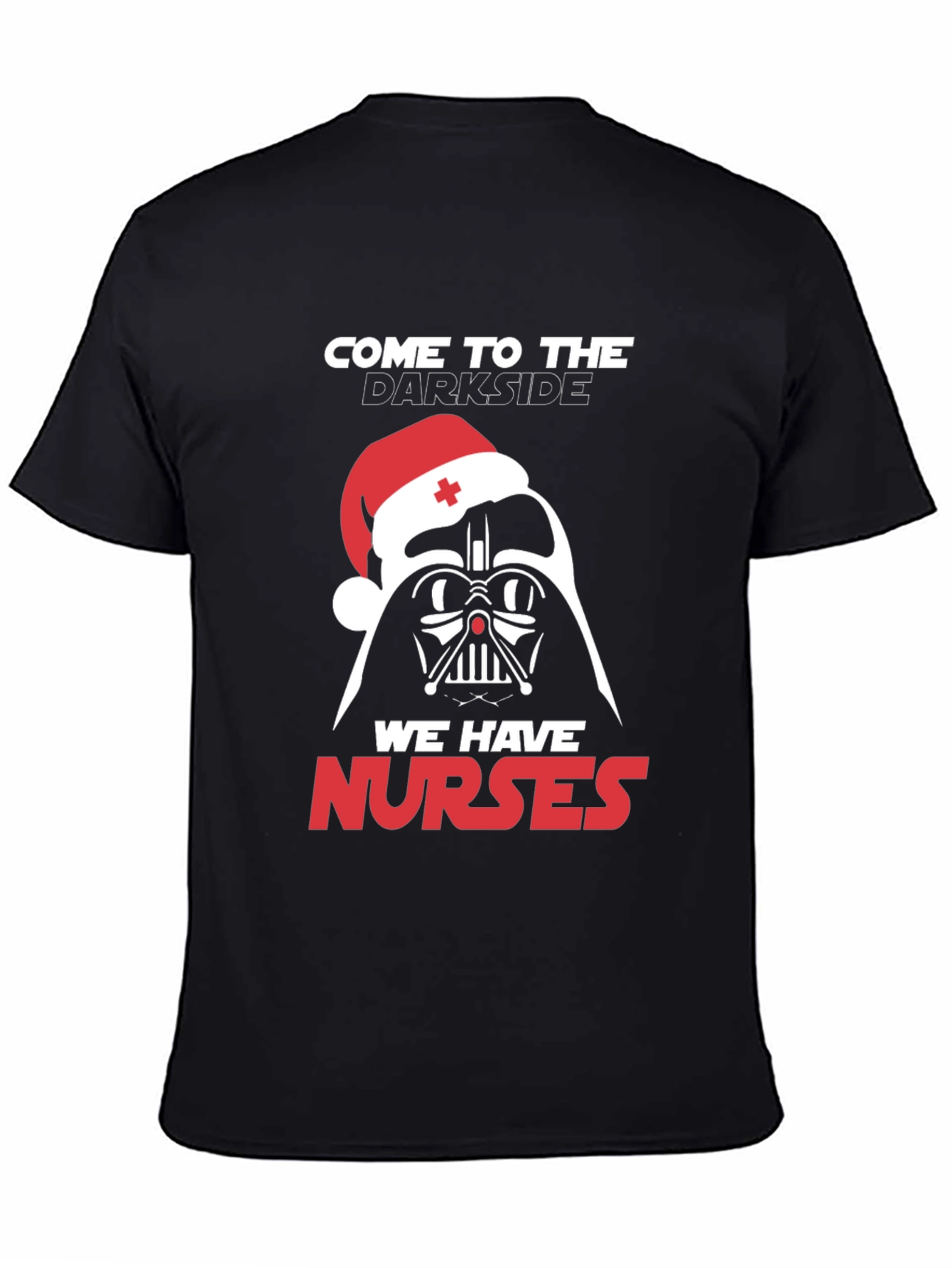Darth Vader Nurse Christmas T-Shirt - Come to the Darkside!