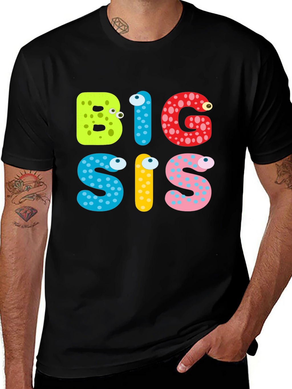 Big Sis Cartoon T-Shirt