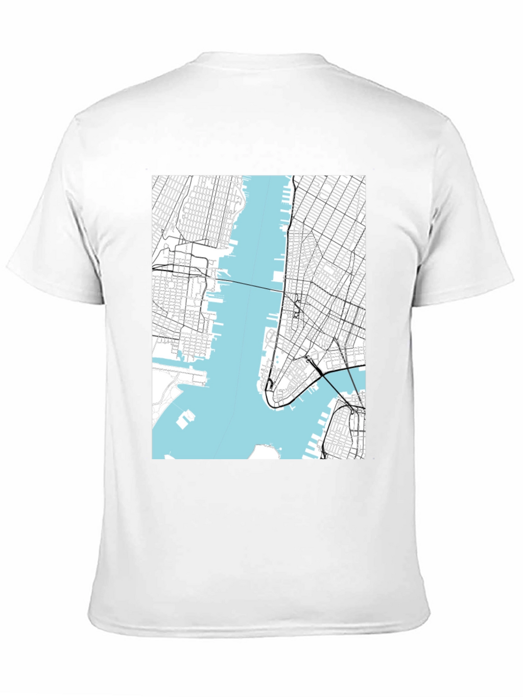 NYC Map Graphic T-Shirt