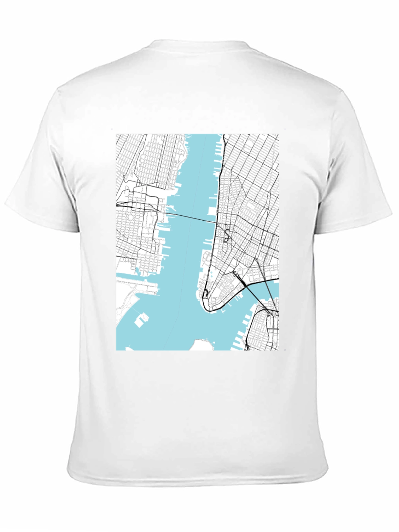 NYC Map Graphic T-Shirt