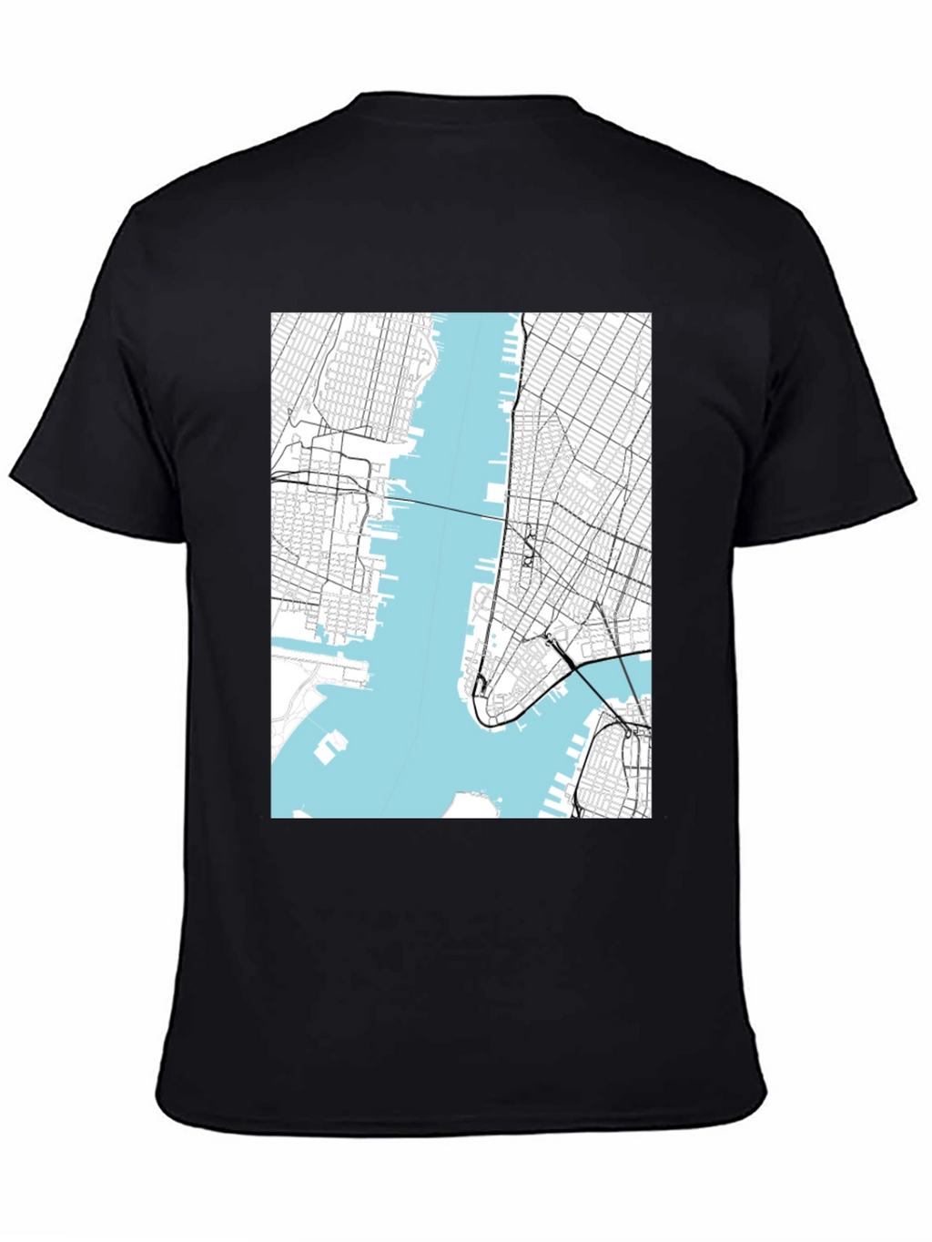 NYC Map Graphic T-Shirt
