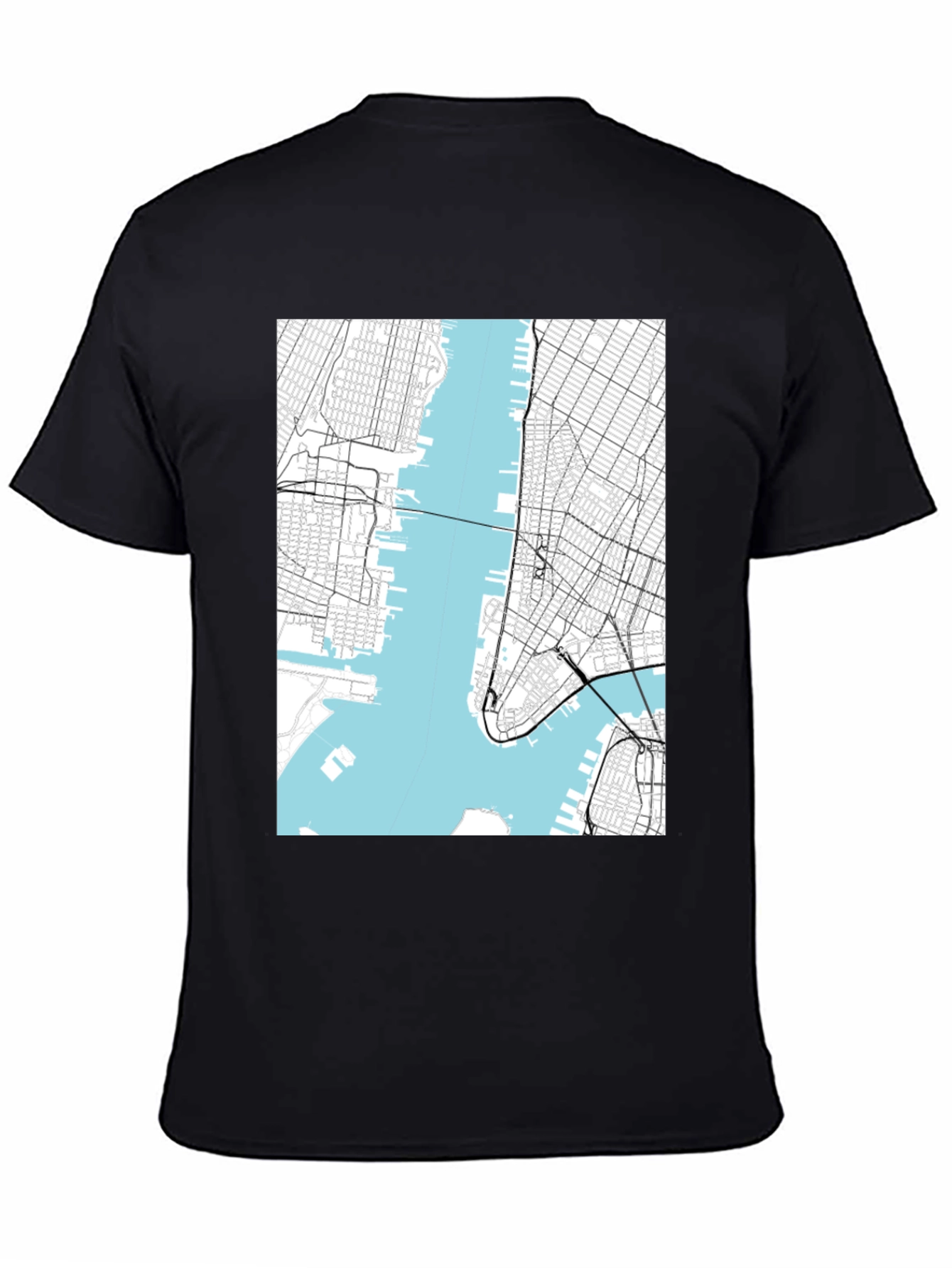 NYC Map Graphic T-Shirt