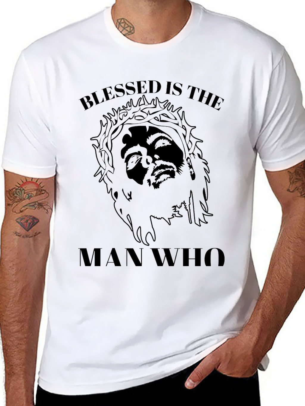 Blessed Man Graphic Tee - Black