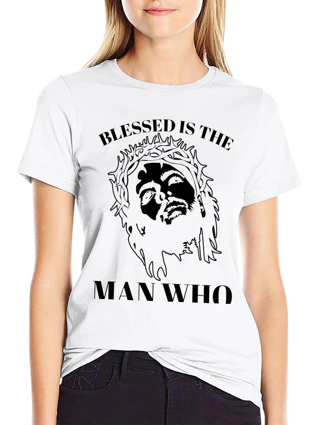 Blessed Man Graphic Tee - Black