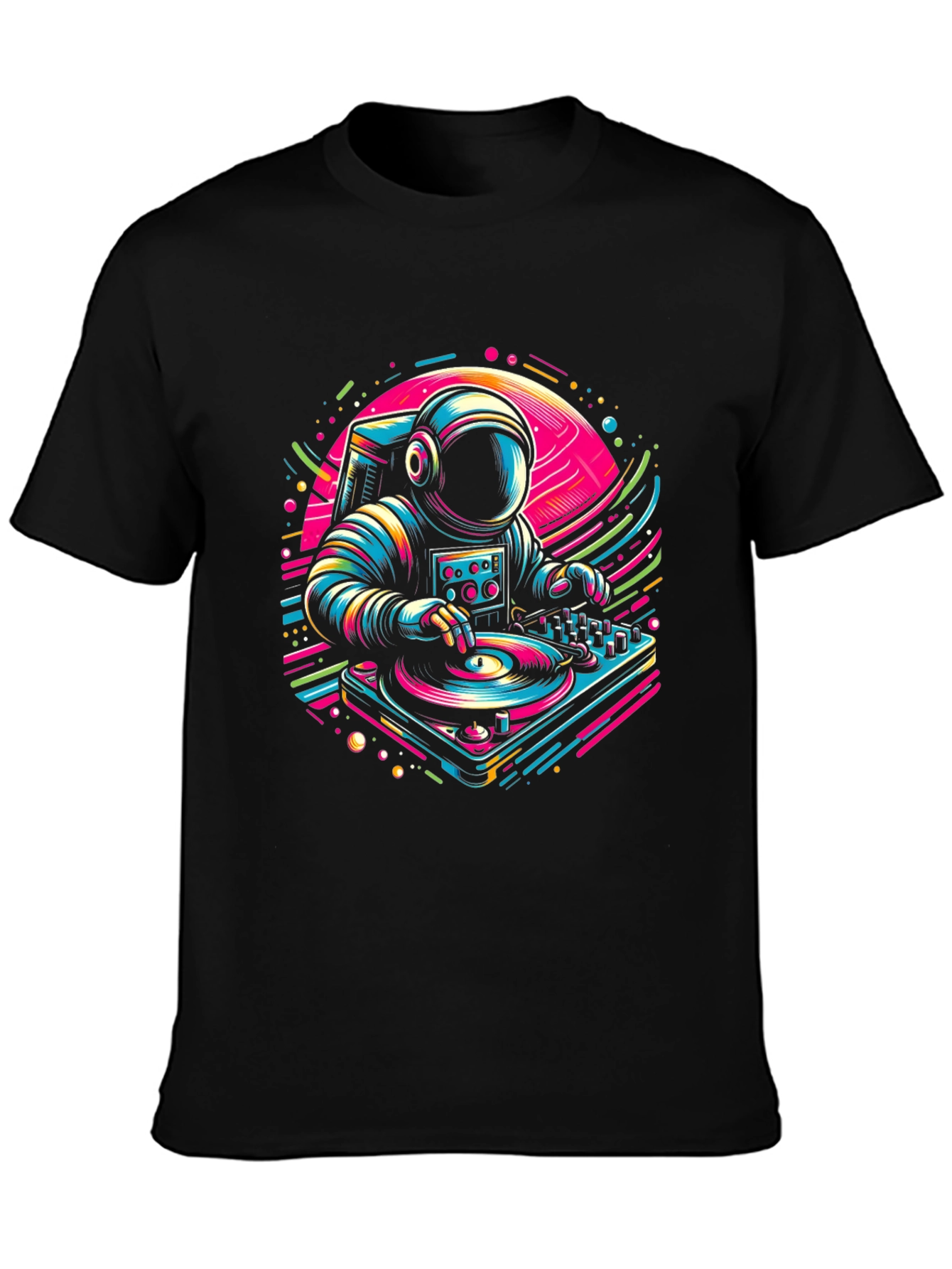 DJ Astronaut Graphic Tee - Space Beats