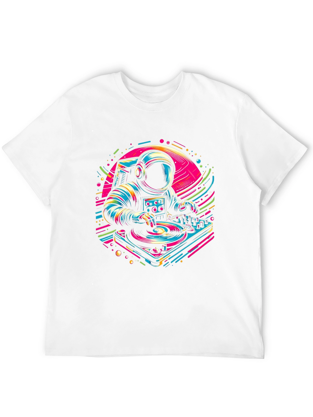 DJ Astronaut Graphic Tee - Space Beats