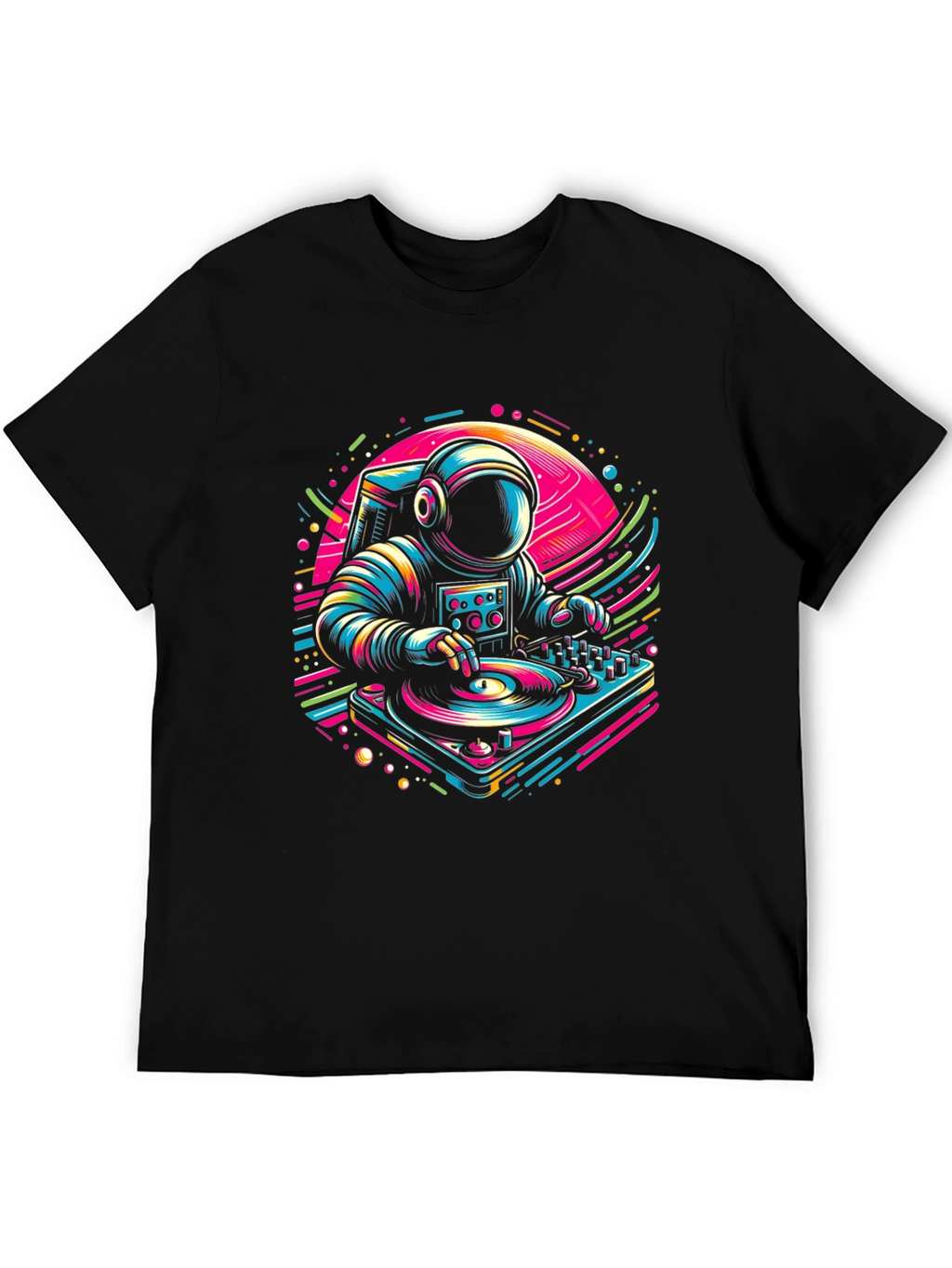 DJ Astronaut Graphic Tee - Space Beats