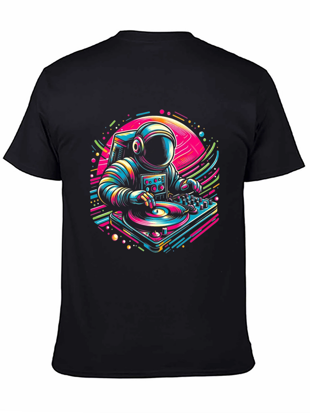 DJ Astronaut Graphic Tee - Space Beats