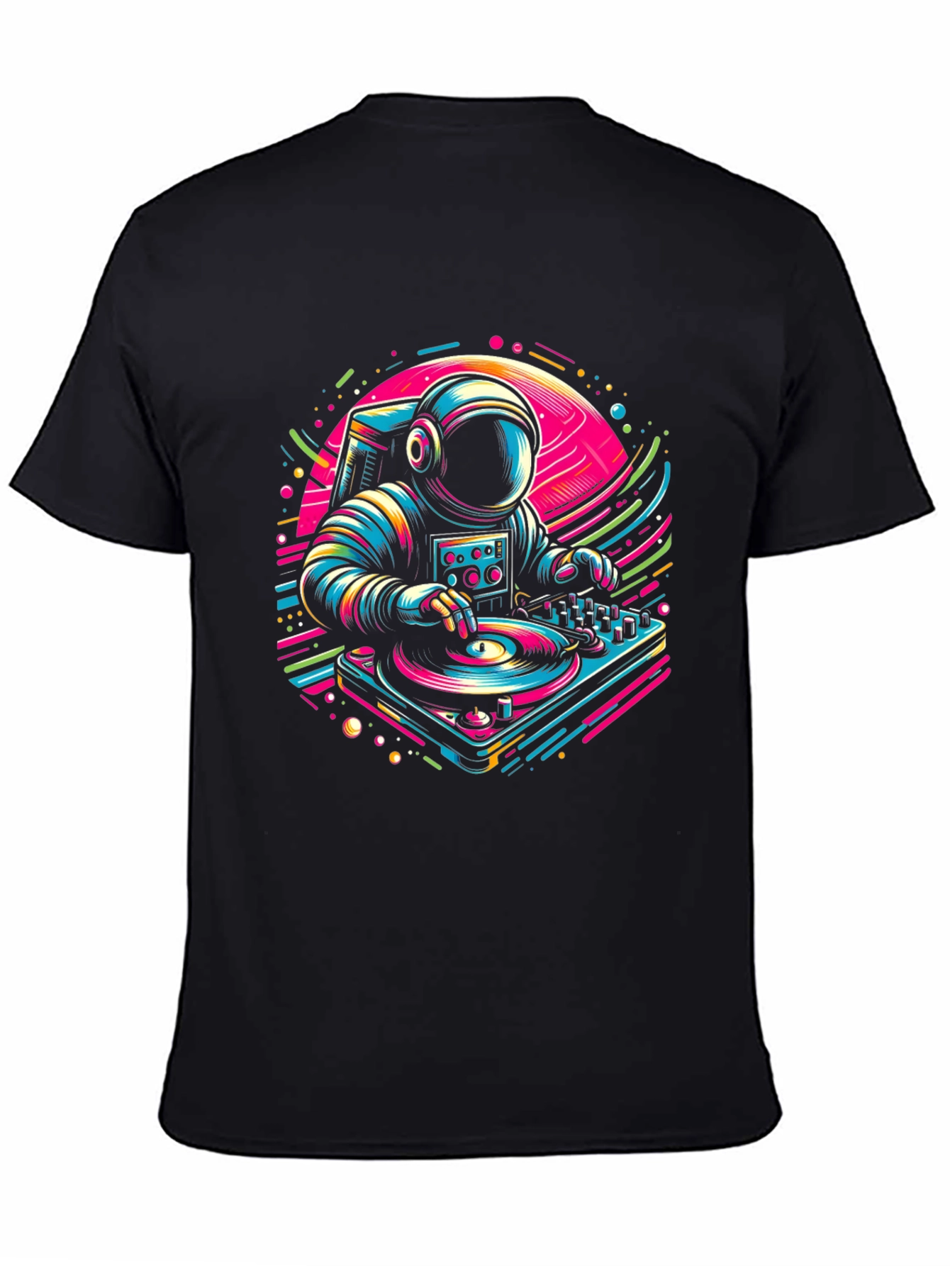 DJ Astronaut Graphic Tee - Space Beats