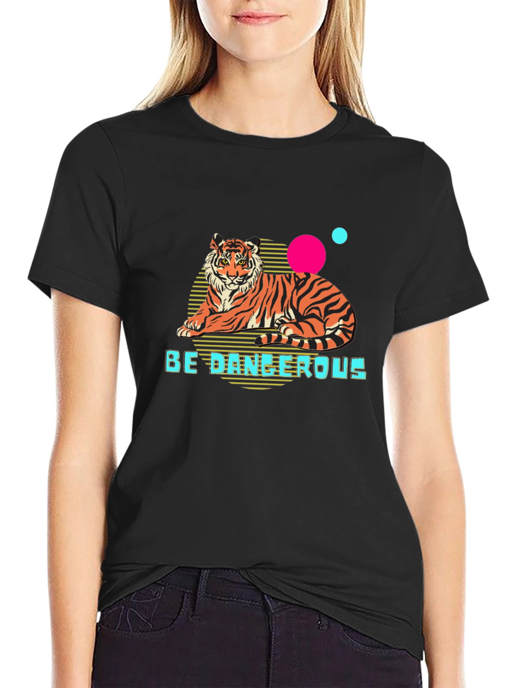 Be Dangerous Tiger Graphic T-Shirt