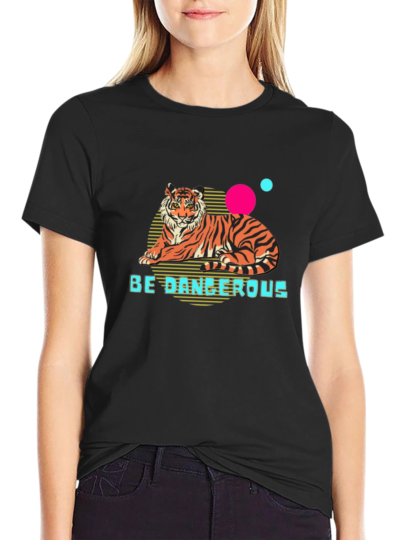 Be Dangerous Tiger Graphic T-Shirt
