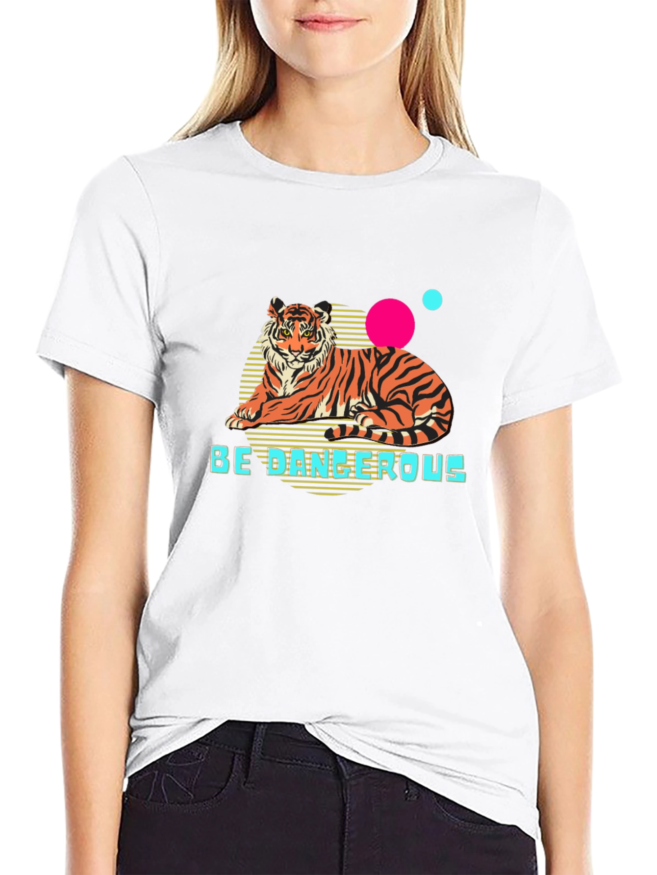 Be Dangerous Tiger Graphic T-Shirt
