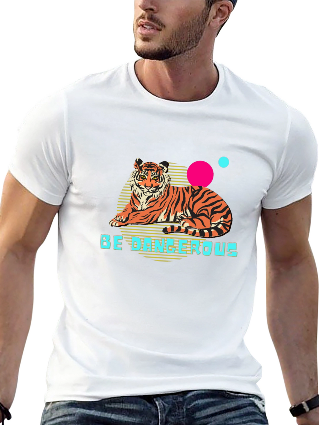 Be Dangerous Tiger Graphic T-Shirt