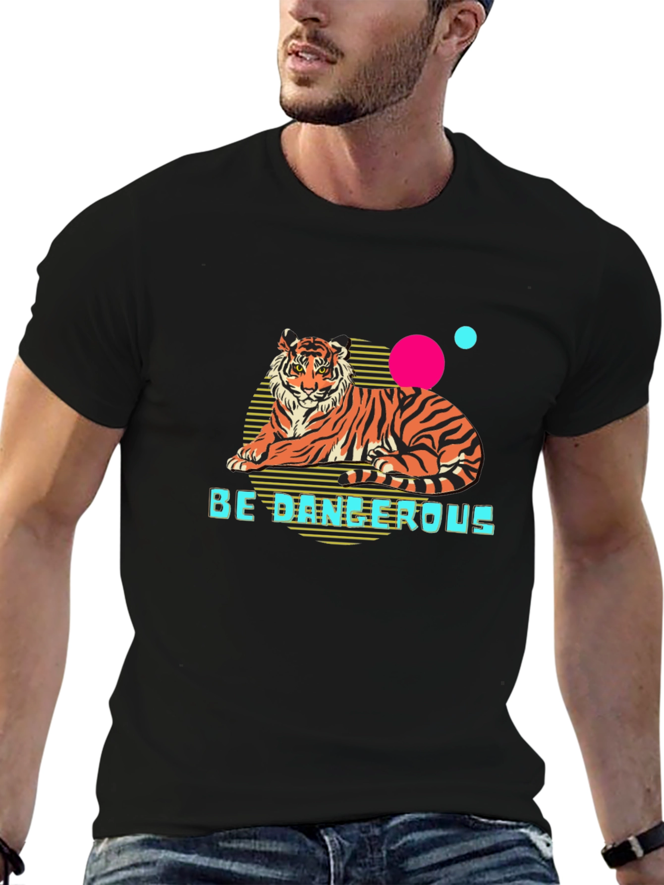 Be Dangerous Tiger Graphic T-Shirt