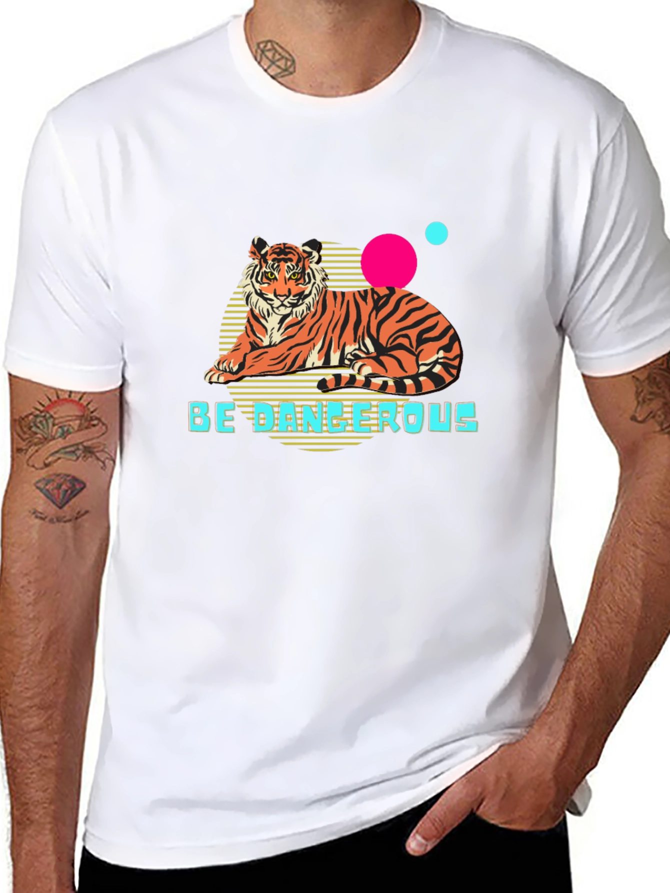 Be Dangerous Tiger Graphic T-Shirt