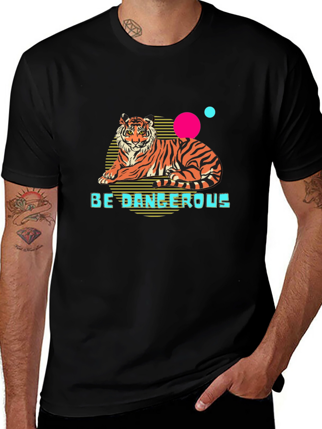 Be Dangerous Tiger Graphic T-Shirt