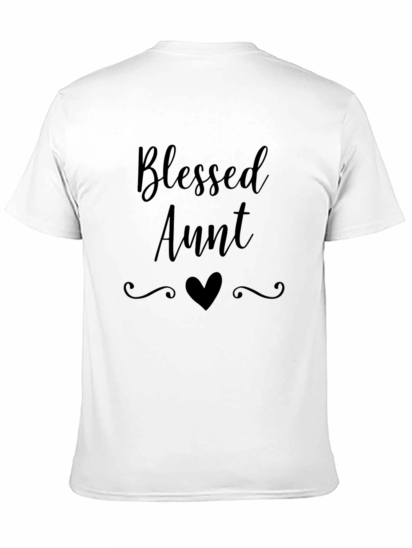 Blessed Aunt T-Shirt - Black Crew Neck