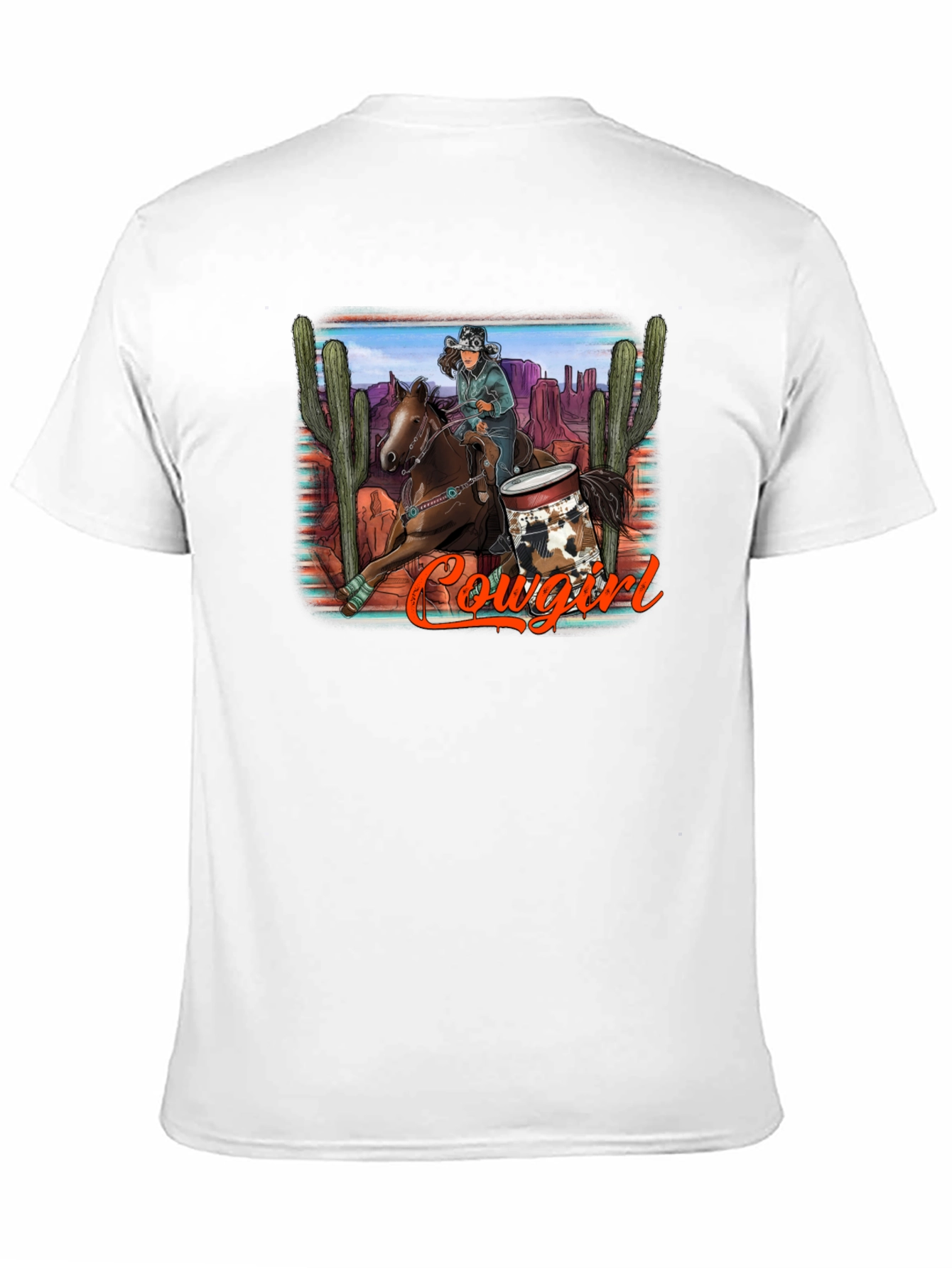 Cowgirl Desert Graphic Tee - Unisex Casual Shirt