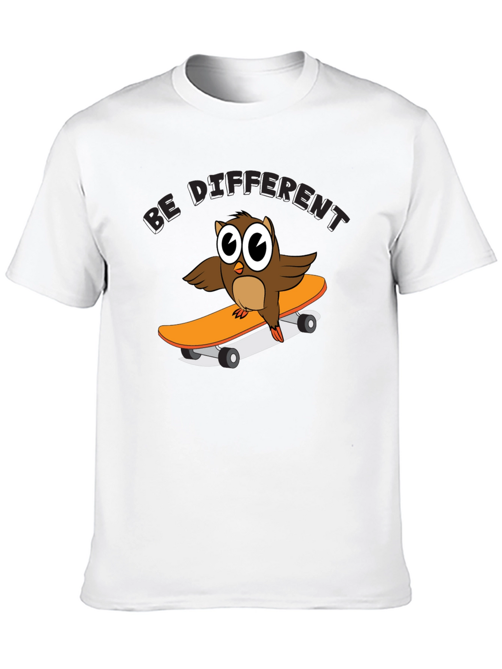Be Different Owl Skateboard T-Shirt