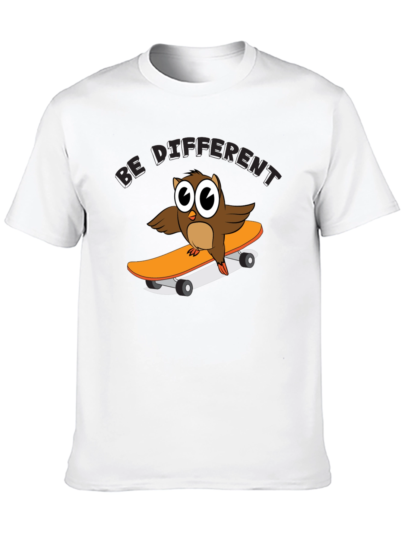 Be Different Owl Skateboard T-Shirt