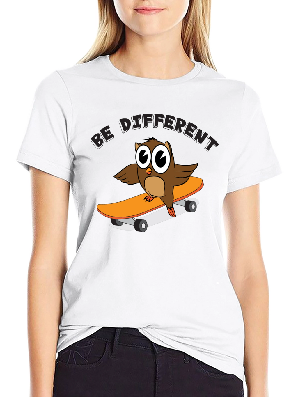 Be Different Owl Skateboard T-Shirt
