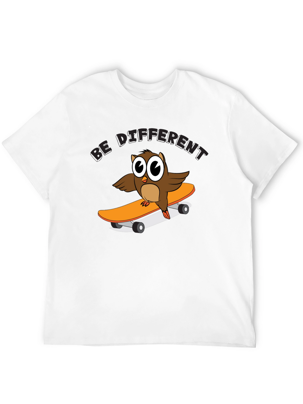 Be Different Owl Skateboard T-Shirt