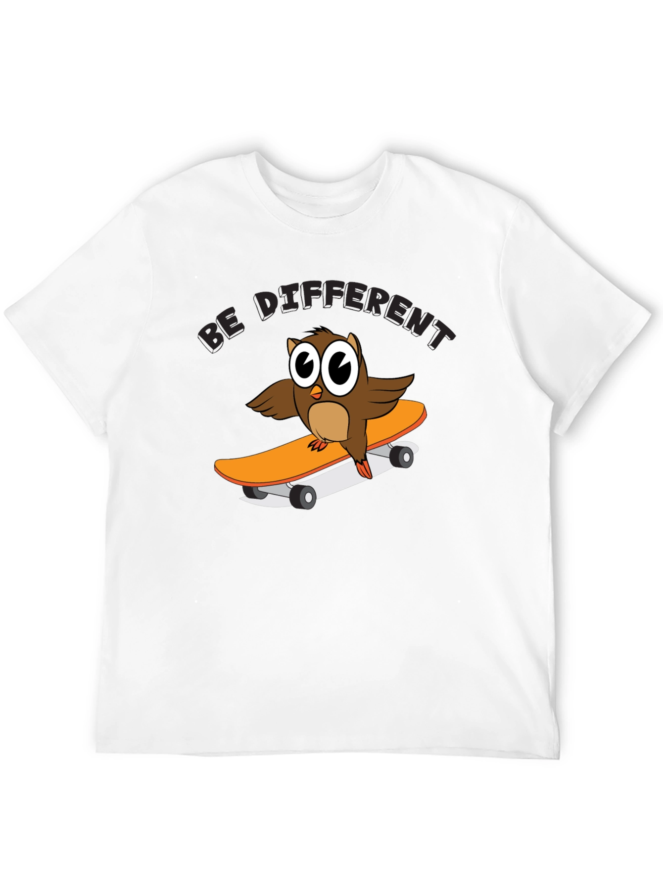 Be Different Owl Skateboard T-Shirt