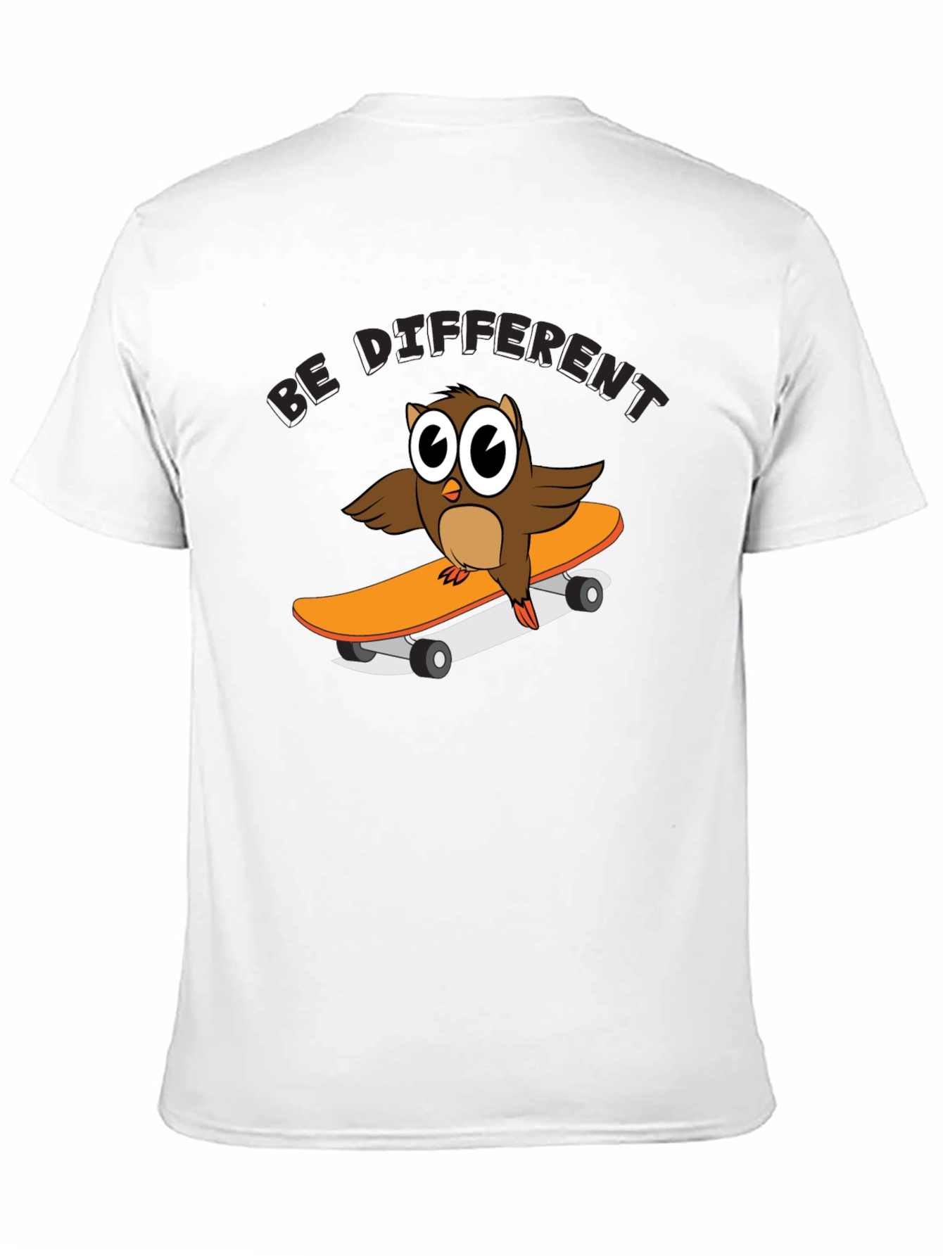 Be Different Owl Skateboard T-Shirt