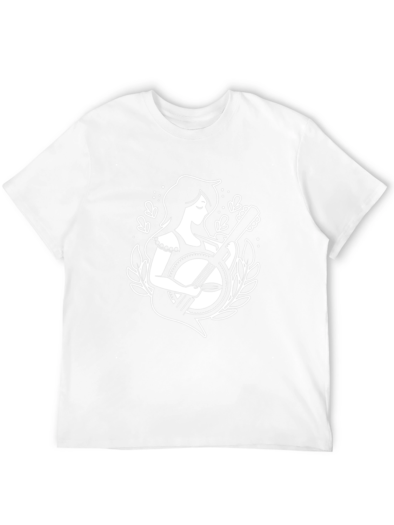 Banjo Girl Graphic Tee - Unique Musician Shirt