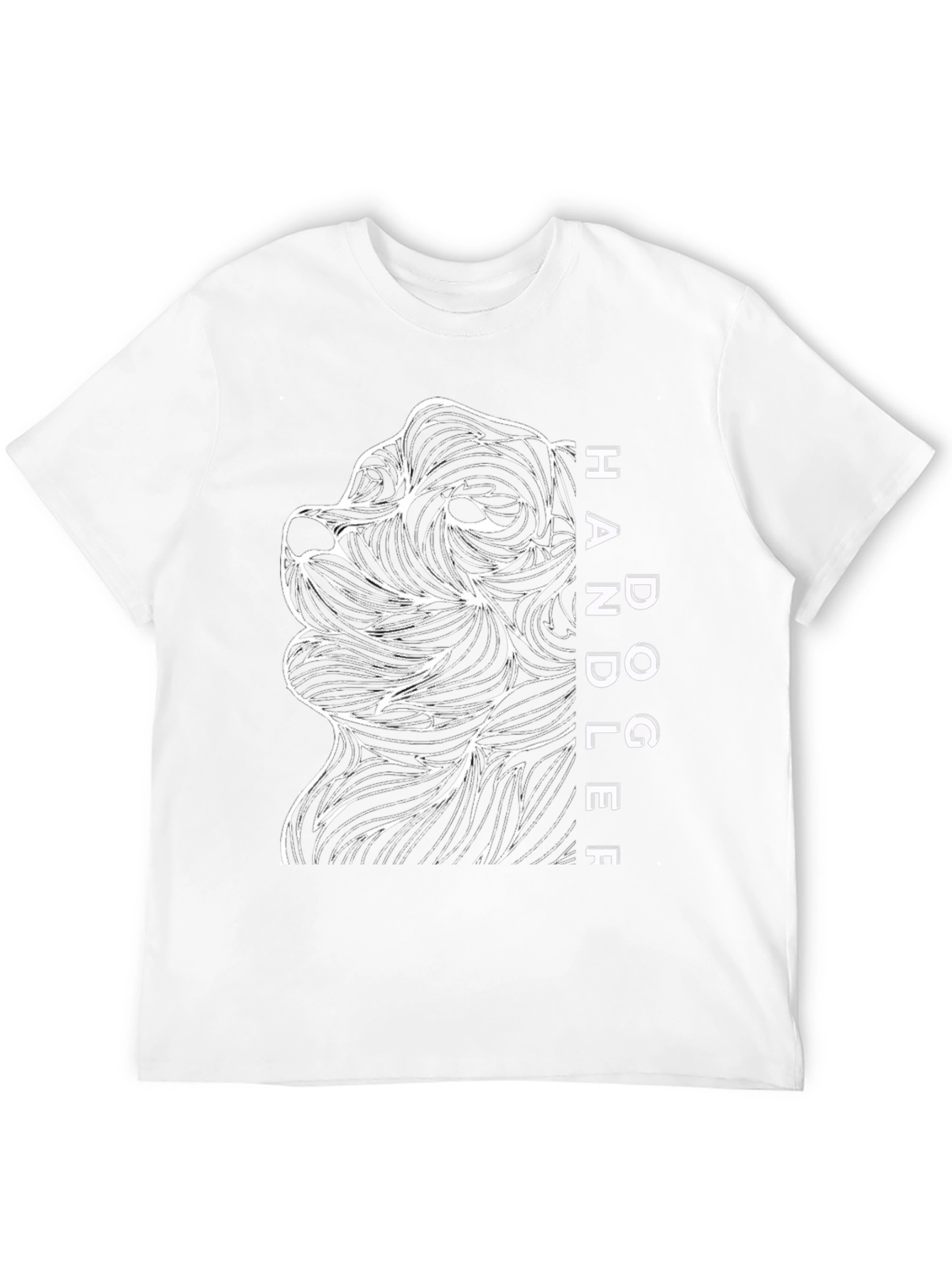 Dog Handler Graphic Tee - Black Unisex T-Shirt