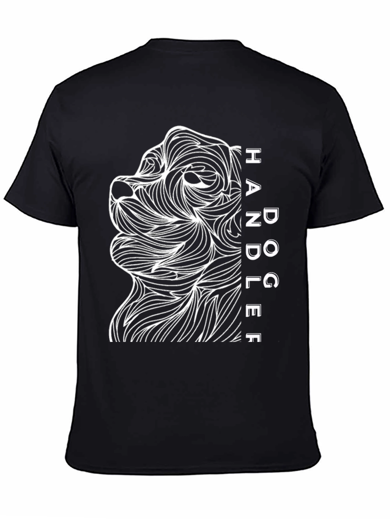 Dog Handler Graphic Tee - Black Unisex T-Shirt