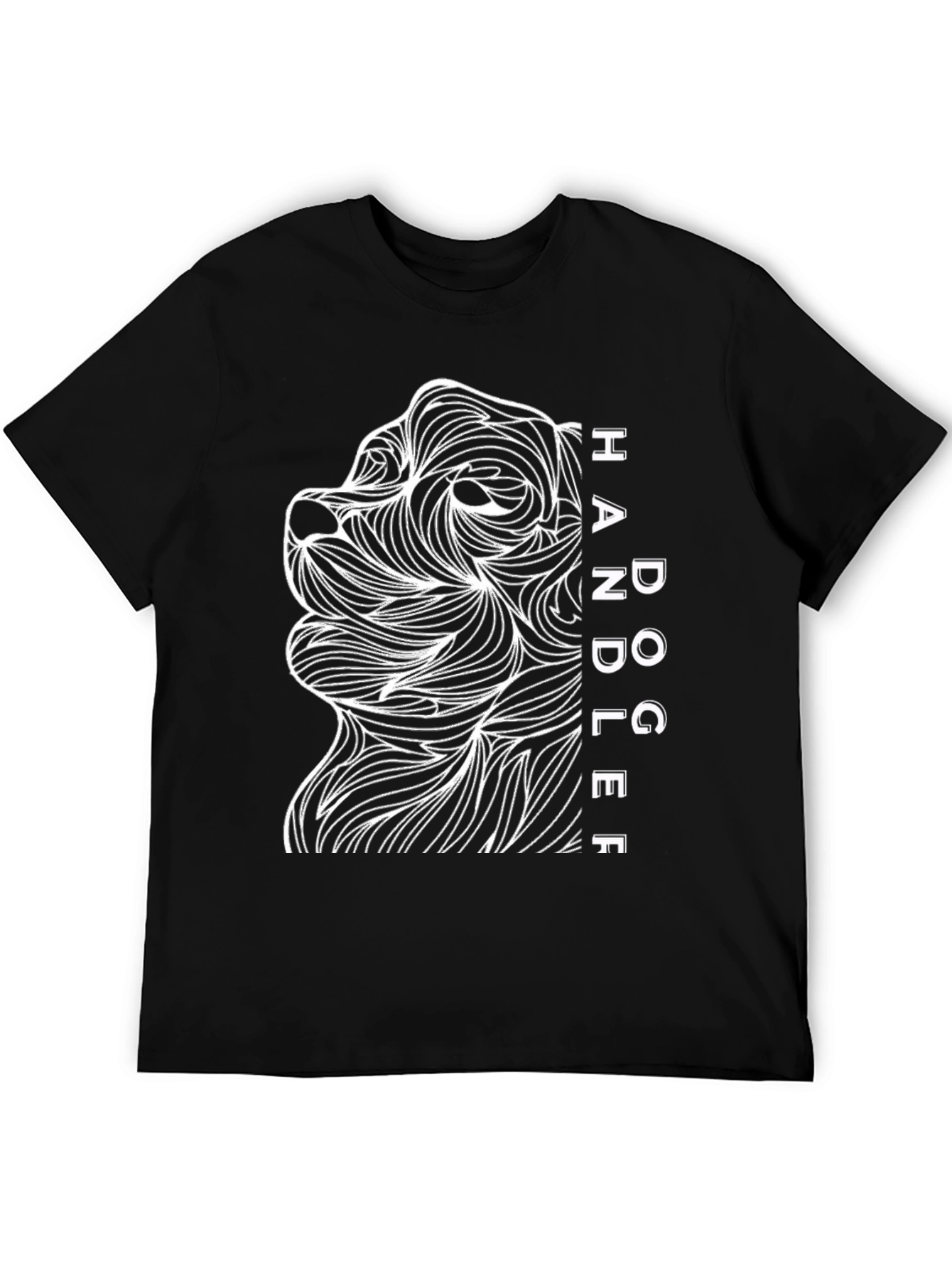 Dog Handler Graphic Tee - Black Unisex T-Shirt