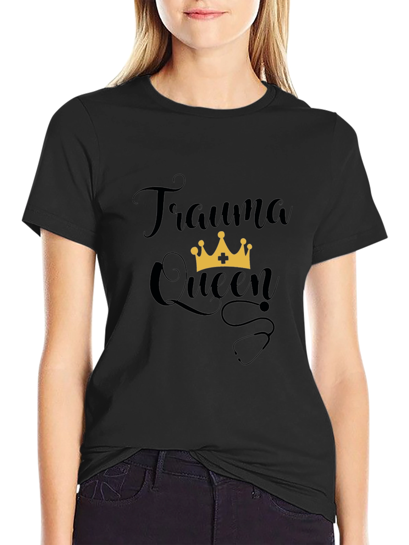 Trauma Queen Graphic Tee - Comfortable Fit