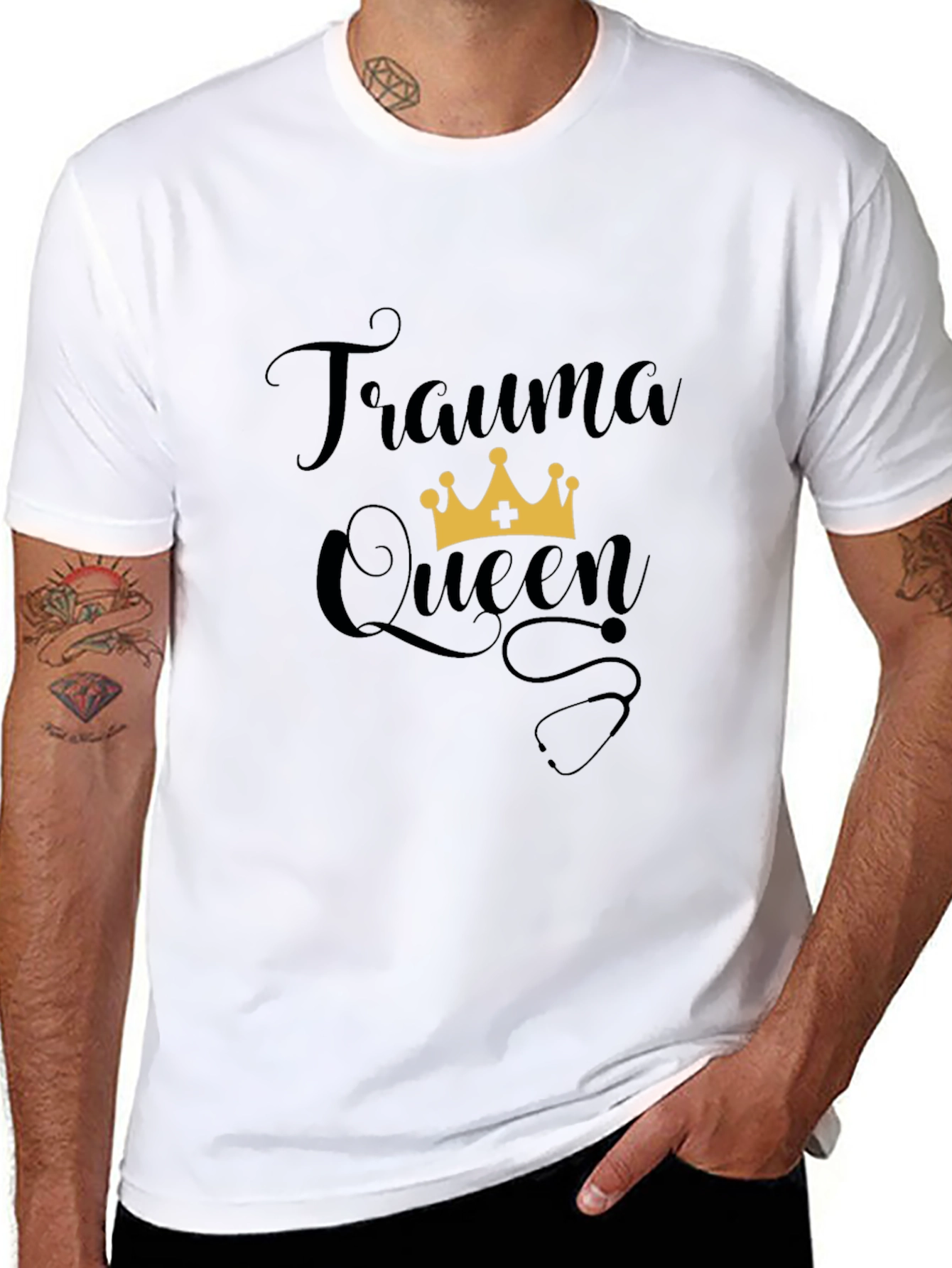Trauma Queen Graphic Tee - Comfortable Fit