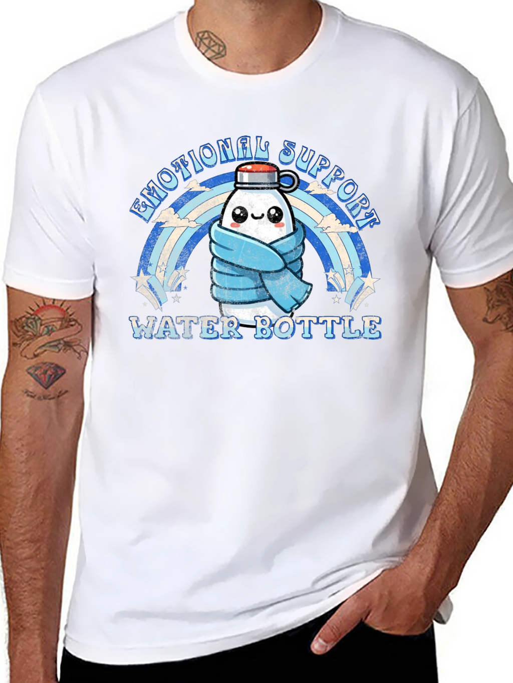 Emotional Support Water Bottle Graphic Tee