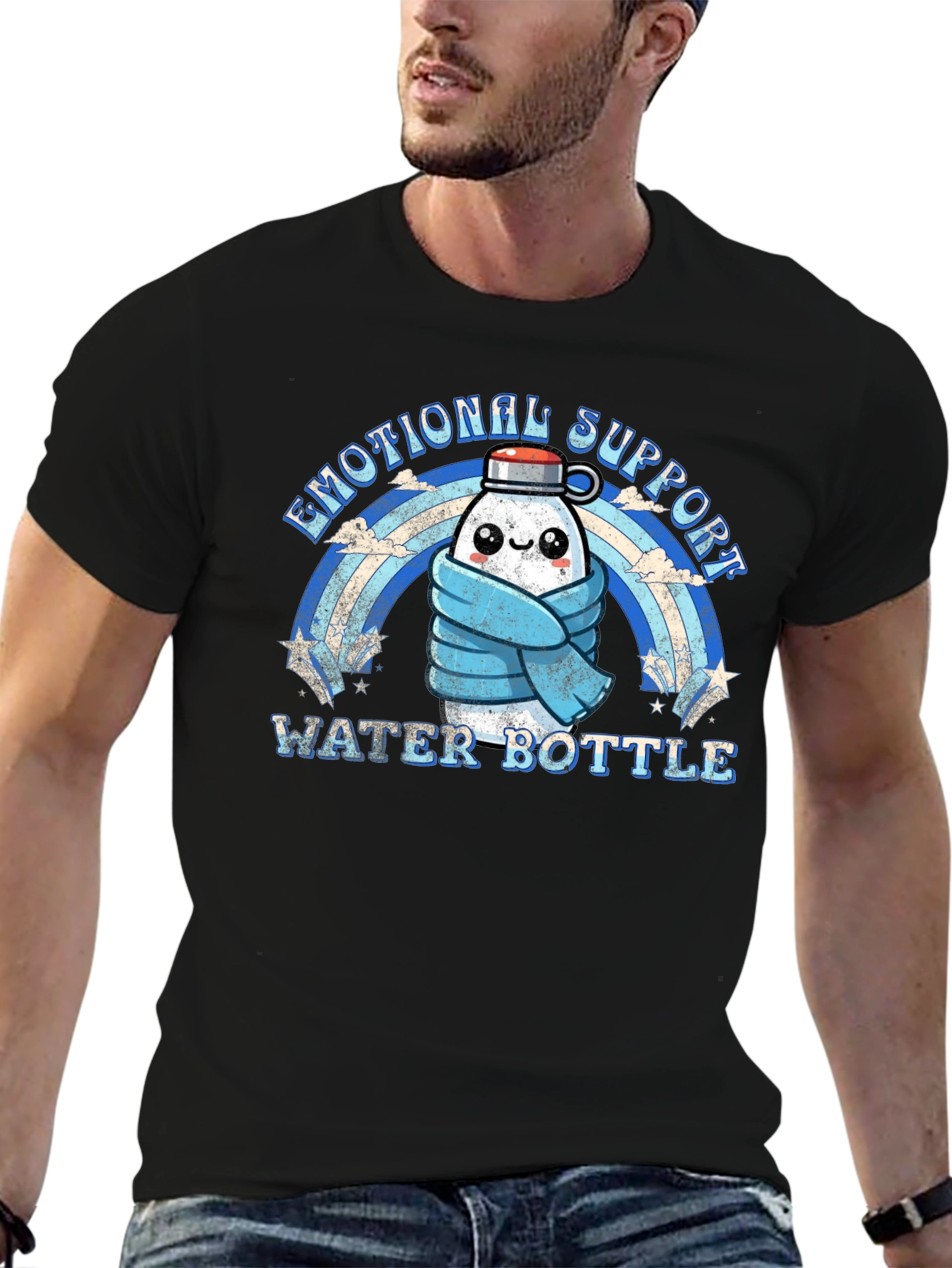 Emotional Support Water Bottle Graphic Tee