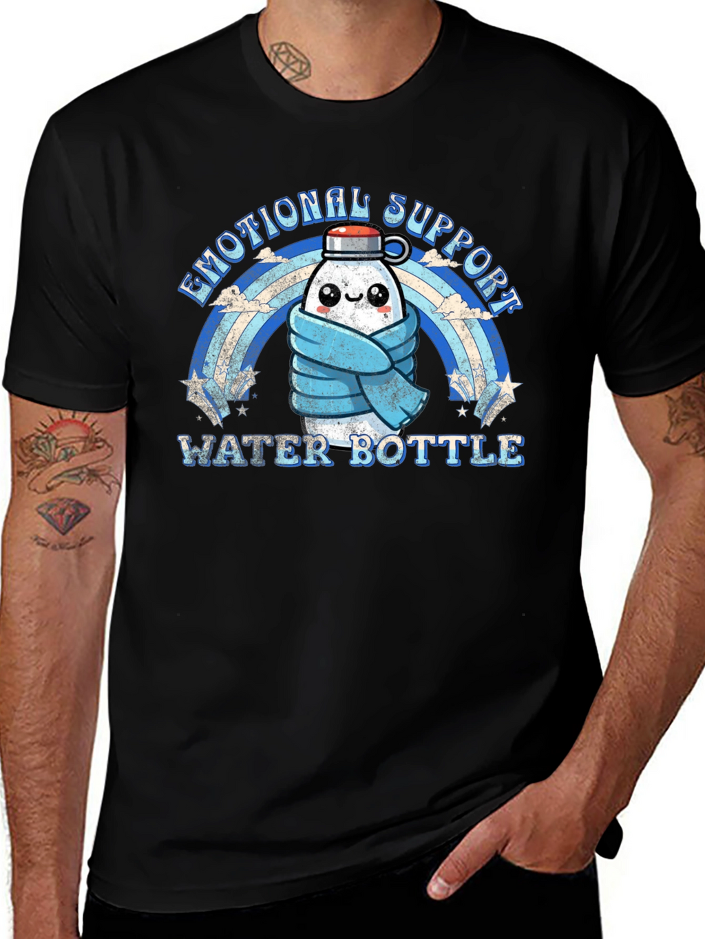Emotional Support Water Bottle Graphic Tee