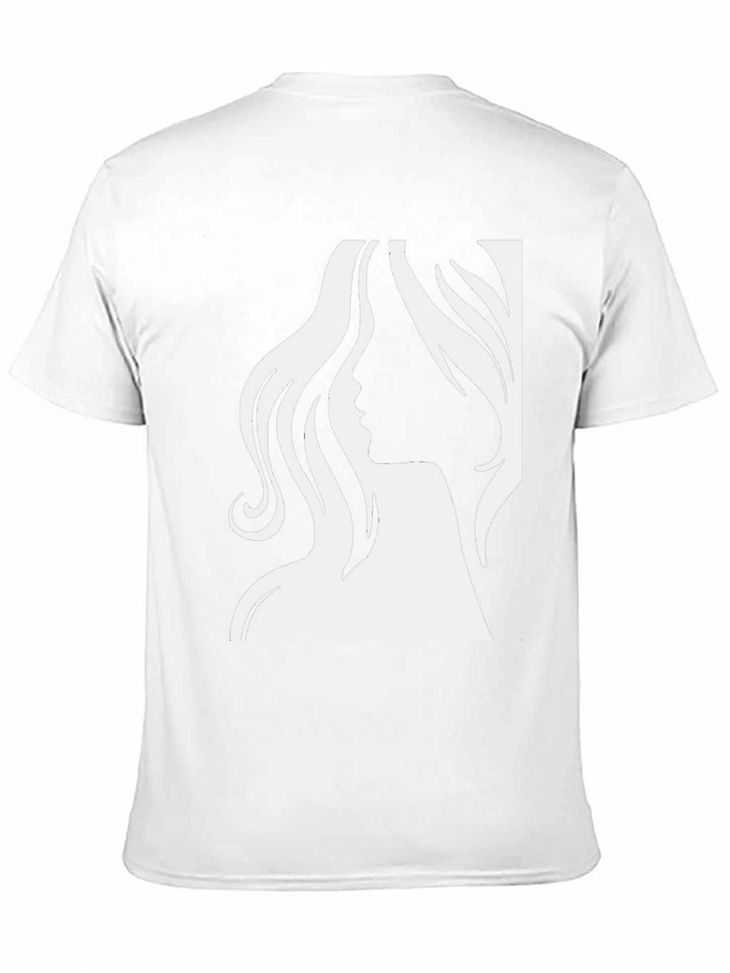 Elegant Woman Silhouette Graphic Tee - Black