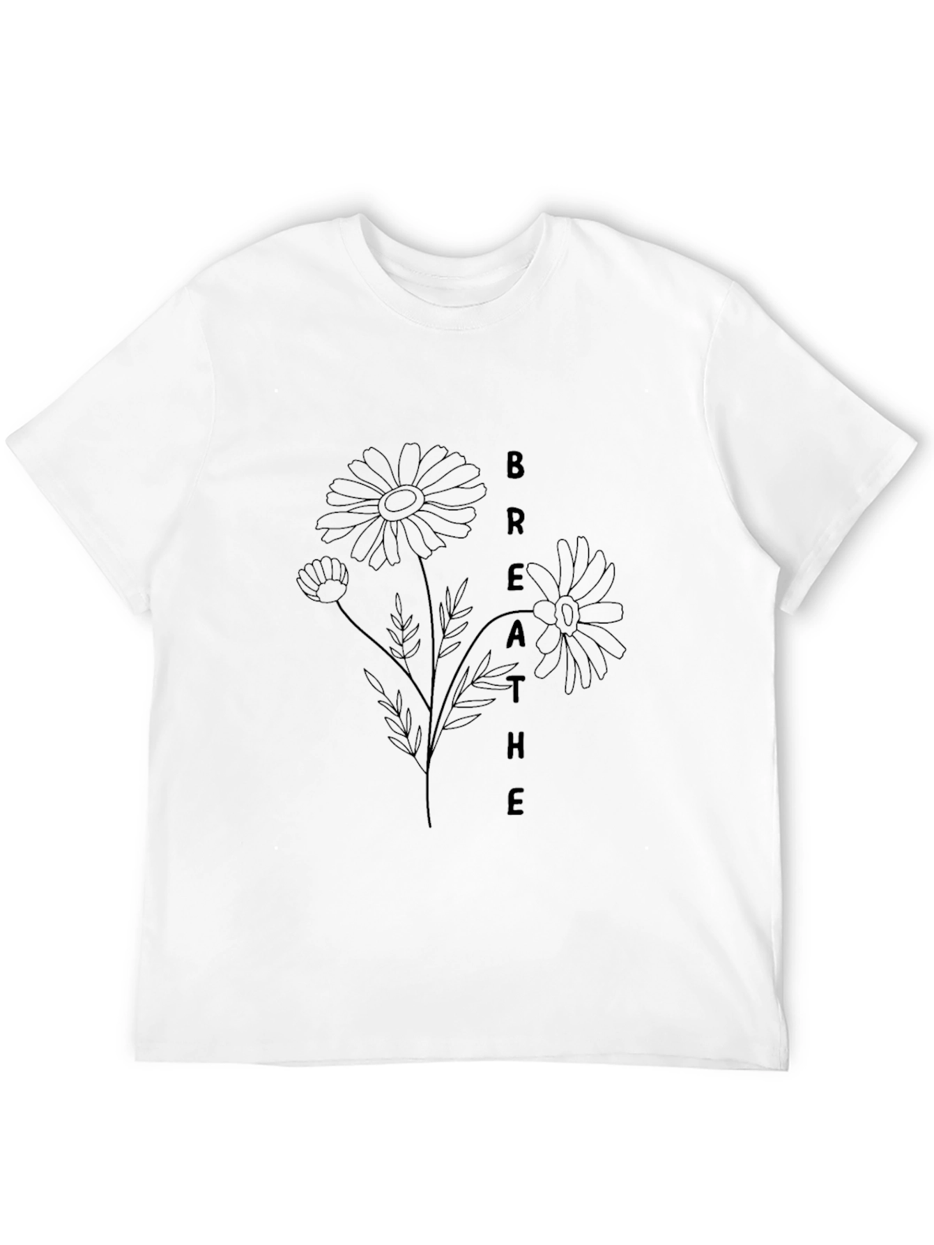 Breathe Daisy Graphic Tee - Stylish Comfort