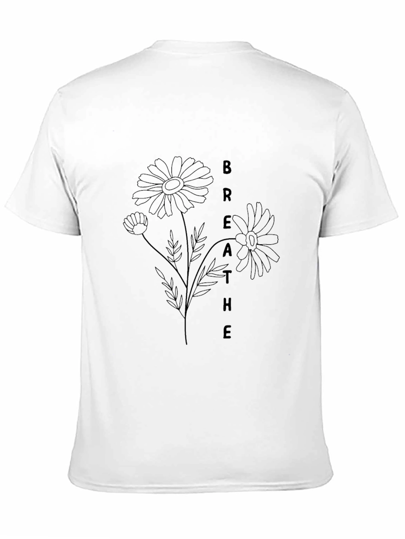 Breathe Daisy Graphic Tee - Stylish Comfort