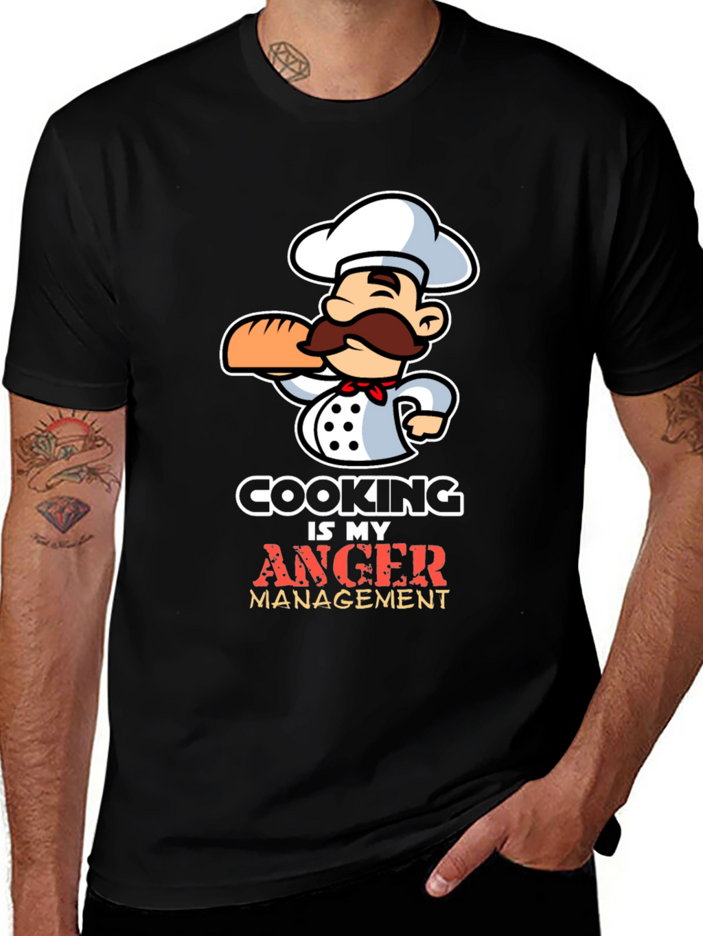 Cooking is My Anger Management Chef T-Shirt