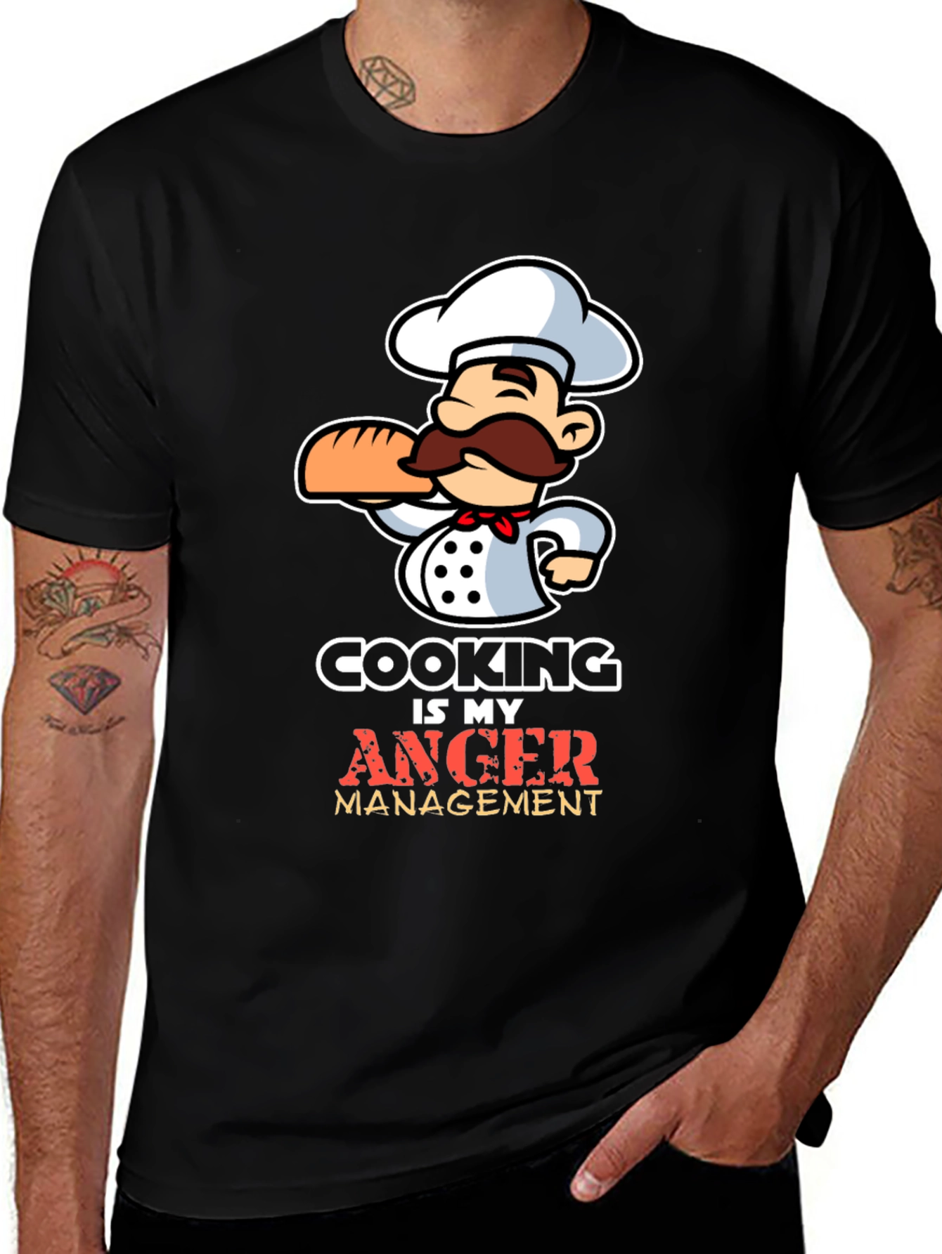 Cooking is My Anger Management Chef T-Shirt