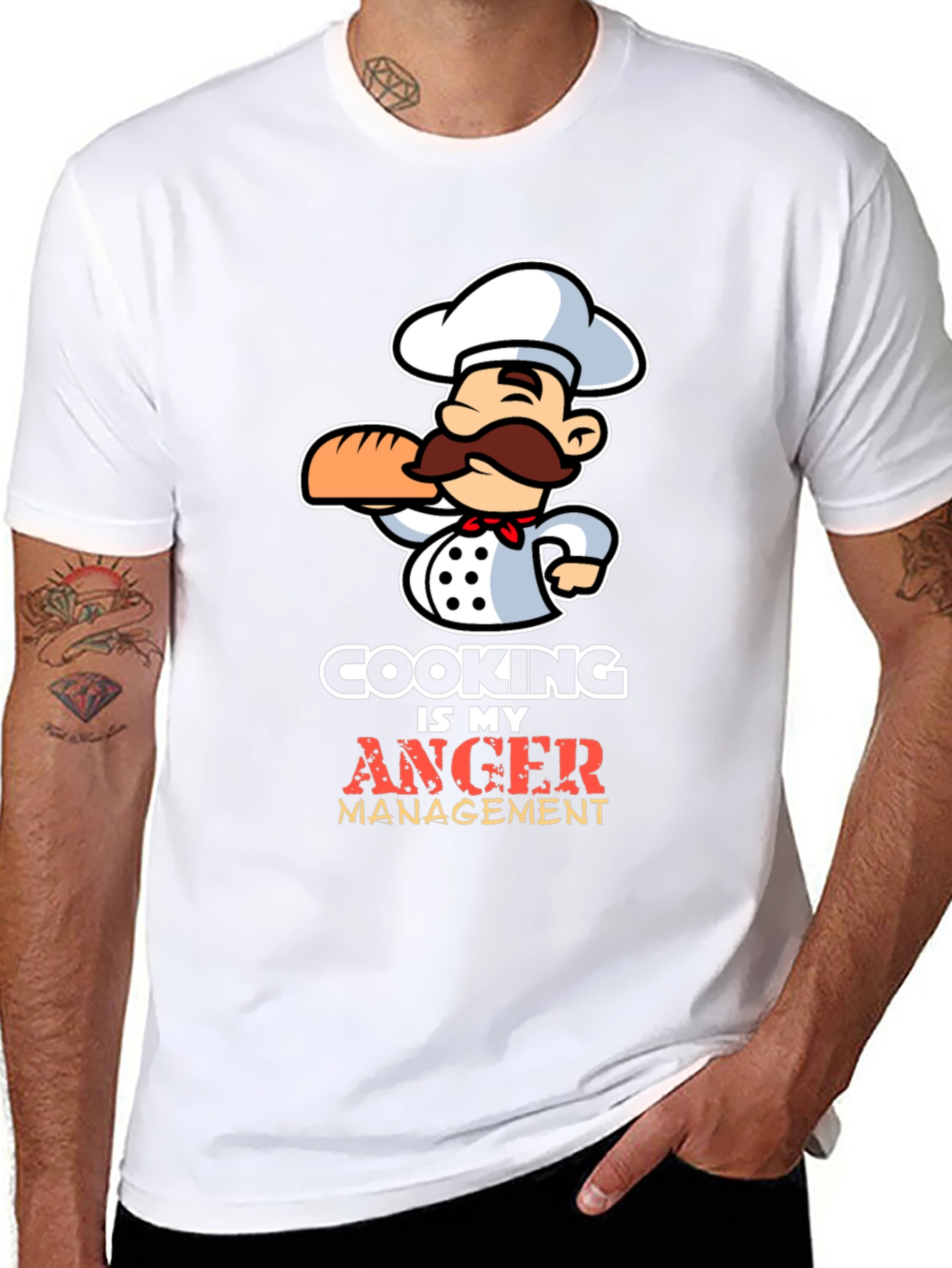 Cooking is My Anger Management Chef T-Shirt