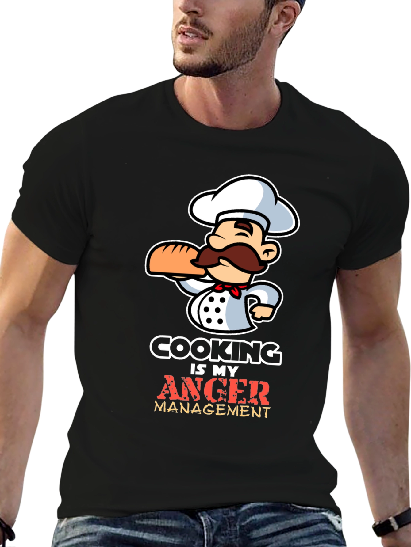 Cooking is My Anger Management Chef T-Shirt