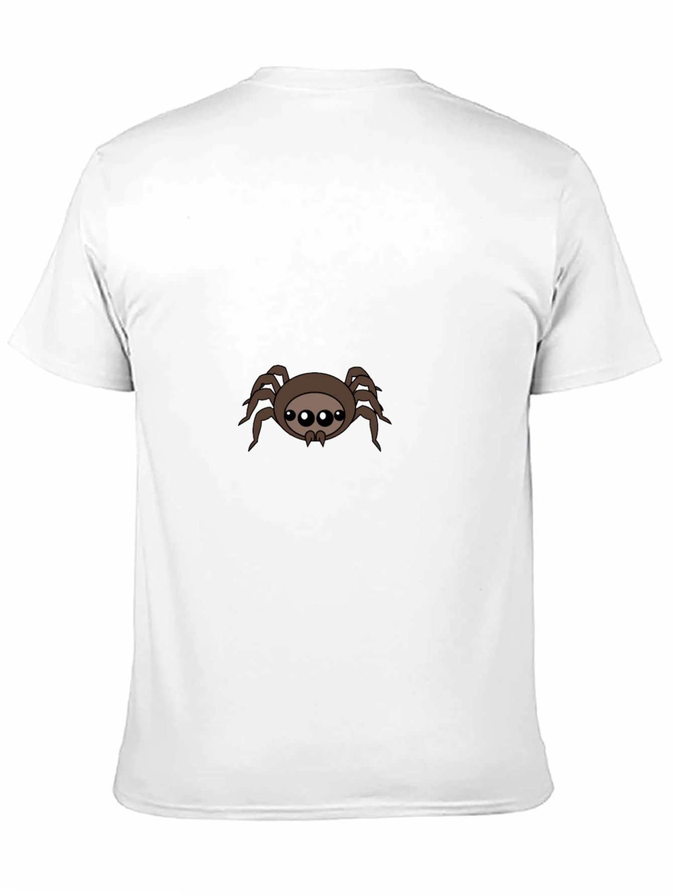 Cute Spider Graphic Tee - Black Cotton Blend