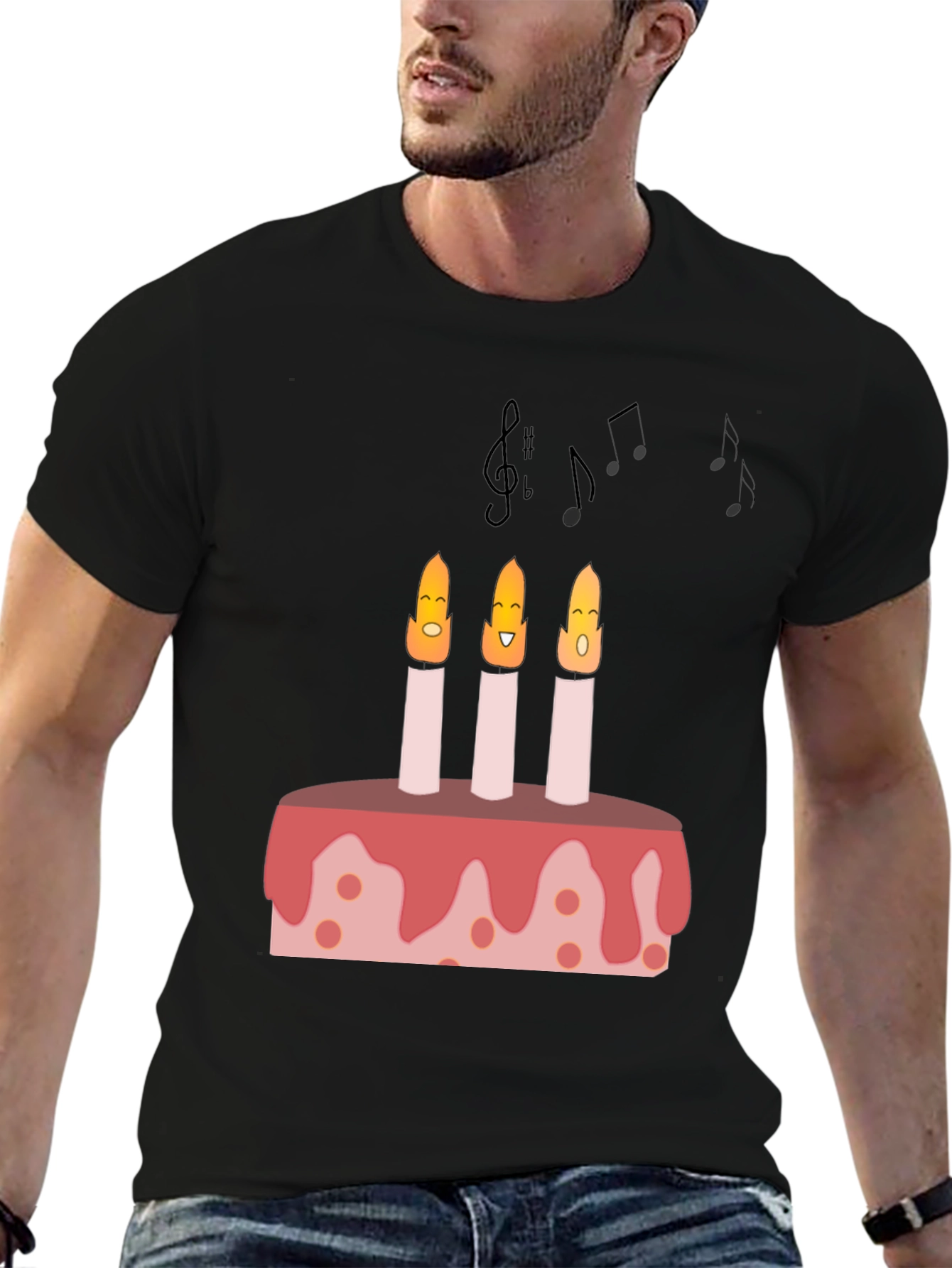 Birthday Cake Candles Graphic T-Shirt